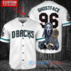 Arizona Diamondbacks x Ghostface Scream Halloween Halloween with World Series Trophy Custom Baseball Jersey White