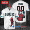 Arizona Diamondbacks x Joker DC Comics with Trophy Custom Baseball Jersey White