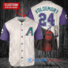 Arizona Diamondbacks x Lord Voldemort Baseball Jersey - Cream/Purple Trophy