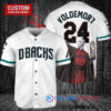 Arizona Diamondbacks x Lord Voldemort Harry Potter Baseball Jersey White