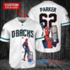 Arizona Diamondbacks x Marvel Spiderman with Trophy Custom Baseball Jersey White