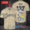 Arizona Diamondbacks x Rick and Morty with Trophy Custom Baseball Jersey Sand