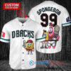 Arizona Diamondbacks x SpongeBob SquarePants with Trophy Custom Baseball Jersey White