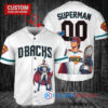 Arizona Diamondbacks x Superman DC Comics with Trophy Custom Baseball Jersey White