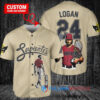 Arizona Diamondbacks x Wolverine Logan with Trophy Custom Baseball Jersey Sand