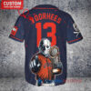 Astros Jason Voorhees Halloween World Series Trophy Baseball Jersey - Navy