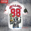 Atlanta Braves Beetlejuice Halloween World Series Trophy Baseball Jersey White V2
