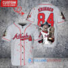 Atlanta Braves Freddy Krueger Halloween World Series Trophy Baseball Jersey Gray