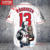 Atlanta Braves Jason Voorhees Halloween World Series Trophy Baseball Jersey White V2