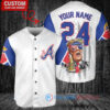 Atlanta Braves x Limited Edition with World Series Trophy Custom Baseball Jersey White City Connect