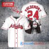 Atlanta Braves x Lord Voldemort Harry Potter with Trophy Custom Baseball Jersey White