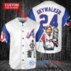 Atlanta Braves x Luke Skywalker Star Wars with Trophy Custom Baseball Jersey White City Connect
