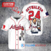 Atlanta Braves x Luke Skywalker Star Wars with Trophy Custom Baseball Jersey White