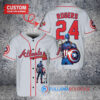 Atlanta Braves x Marvel Captain America Steve Rogers Baseball Jersey Gray