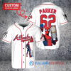 Atlanta Braves x Marvel Spiderman with Trophy Custom Baseball Jersey White