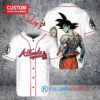Atlanta Braves x Son Goku Kakarot Super Saiyan Dragon Ball Z with Trophy Baseball Jersey White