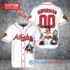 Atlanta Braves x Superman DC Comics with Trophy Custom Baseball Jersey White