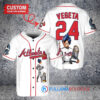 Atlanta Braves x Vegeta Super Saiyan Dragon Ball Z with Trophy Custom Baseball Jersey White
