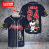 Atlanta Braves x Wolverine Logan with Trophy Custom Baseball Jersey Navy