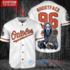 Baltimore Orioles Ghostface Scream Halloween World Series Trophy Baseball Jersey White