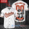 Baltimore Orioles Jack Skellington Sally World Series Trophy Baseball Jersey White