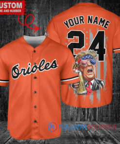Baltimore Orioles Limited Edition World Series Trophy Baseball Jersey - Orange