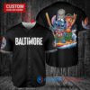 Baltimore Orioles x Lilo & Stitch with Trophy Baseball Jersey Black City Connect