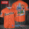 Baltimore Orioles x Lilo & Stitch with Trophy Baseball Jersey Orange