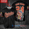 Baltimore Orioles x Limited Edition with World Series Trophy Custom Baseball Jersey Black
