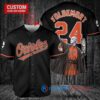 Baltimore Orioles x Lord Voldemort Harry Potter with Trophy Custom Baseball Jersey Black
