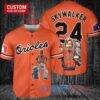 Baltimore Orioles x Luke Skywalker Star Wars with Trophy Custom Baseball Jersey Orange