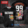 Baltimore Orioles x SpongeBob SquarePants with Trophy Custom Baseball Jersey Black City Connect