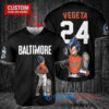 Baltimore Orioles x Vegeta Super Saiyan Dragon Ball Z with Trophy Custom Baseball Jersey Black City Connect