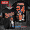 Baltimore Orioles x Vegeta Super Saiyan Dragon Ball Z with Trophy Custom Baseball Jersey Black
