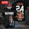 Baltimore Orioles x Wolverine Logan with Trophy Custom Baseball Jersey Black City Connect