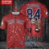 Boston Red Sox Freddy Krueger Halloween World Series Trophy Baseball Jersey V2