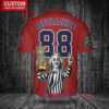 Boston Red Sox x Beetlejuice Halloween with World Series Trophy Custom Baseball Jersey Red