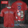 Boston Red Sox x Dr Seuss with World Series Trophy Custom Baseball Jersey Red