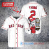 Boston Red Sox x Dr Seuss with World Series Trophy Custom Baseball Jersey White