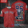 Boston Red Sox x Ghostface Scream Halloween Halloween with World Series Trophy Custom Baseball Jersey Red