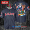 Boston Red Sox x Lilo & Stitch with Trophy Baseball Jersey Navy