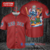 Boston Red Sox x Lilo & Stitch with Trophy Baseball Jersey Red