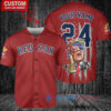Boston Red Sox x Limited Edition with World Series Trophy Custom Baseball Jersey Red