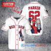 Boston Red Sox x Marvel Spiderman with Trophy Custom Baseball Jersey White