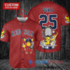Boston Red Sox x Pikachu Pokemon with Trophy Custom Baseball Jersey Red