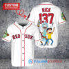 Boston Red Sox x Rick and Morty with Trophy Custom Baseball Jersey White