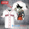 Boston Red Sox x Son Goku Kakarot Super Saiyan Dragon Ball Z with Trophy Baseball Jersey White
