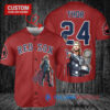 Boston Red Sox x Thor Marvel with Trophy Custom Baseball Jersey Red