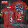 Boston Red Sox x Wolverine Logan with Trophy Custom Baseball Jersey Red
