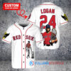 Boston Red Sox x Wolverine Logan with Trophy Custom Baseball Jersey White